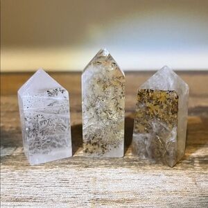 Dendritic Quartz Tower Set